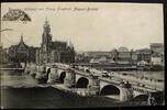 DR - Sachsen - Dresden Ansichtskarte gelaufen / Dresden / König Friedrich August - Brücke -