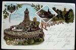 DR - Thüringen - Kyffhäuser Ansichtskarte gelaufen / Litho / Kaiser Wilhelm - Denkmal auf dem Kyffhäuser -