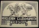 Deutschland Postkarte ungelaufen / Geburtstagskarte - sign. Fritz Wieland -