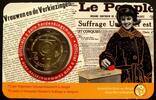Belgien 2 Euro S.Neu / BiMe / im Blister - fläm. / 75 Jahre Frauenwahlrecht -