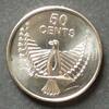 Salomonen 50 Cents E, K-N platt. / Elisabeth II. -
