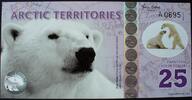Arctic Territories 25 Polar Dollars Polymer -