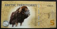 Arctic Territories 5 Polar Dollars Polymer -
