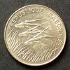Gabun 100 Francs S. 11 / N / Drei Riesenelenantilopen - Wert im Zierkreis -