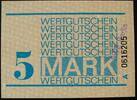 DDR - Gef&auml;ngnisgeld 5 Mark bis 30.6.1990 Wertgutschein / Serie A I 22,00 EUR  Excl. 10,00 EUR Verzending