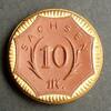 Sachsen 10 Mark 1921 braunes Porzellan mit gold. Randdekor, Meissen / Sc... 25,00 EUR  Excl. 10,00 EUR Verzending