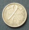 Südrhodesien 6 Pence S.23 / K-N / George VI. - Gekreuzte Äxte -