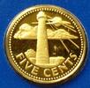 Barbados 5 Cents S.3 / Me / Staatswappen - Leuchtturm -
