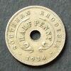Südrhodesien 1/2 Penny S.1 / K-N / Gekrönte Rose -
