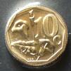 Südafrika 10 Cents S.285 / E, Bro galv. / Staatswappen - Arumlilie -