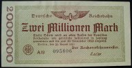 Deutsche Reichsbahn Berlin 2 Mio. Mark Deutsche Reichsbahn Berlin -