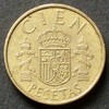 Spanien 100 Pesetas S.57 / Al-N-Bro / Juan Carlos I. - Staatswappen -