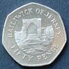 Jersey 50 Pence S.100 / K-N / Elizabeth II. - Torbogen der Ruine von Grosnez Castle -