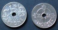 Norwegen 1 Krone S.108 / K-N / Vogel auf Rankwerk -