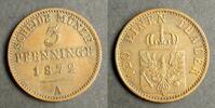 DR - Preussen 3 Pfennige 1872 A AKS 106 / K / Gekr&ouml;nter Wappenschild mit... 9,00 EUR  Excl. 10,00 EUR Verzending