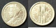 Südrhodesien 3 Pence S.3 / 925er Silber, 1,41g / George V. - Drei Speerspitzen -