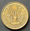 Französisch Westafrika 5 Francs S.5 / Al-Bro / Kopf der Marianne - Dünengazelle -