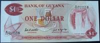 Guyana 1 Dollar P. 21 f / Sign.7 -