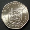 Jersey 50 New Pence S.33 / K-N / Elizabeth II. - Wappen -