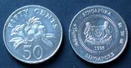 Singapur 50 Cents S.80 / K-N / Staatswappen - Goldtrompete -