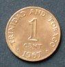 Trinitad und Tobago 1 Cent S.1 / Bro / Staatswappen -