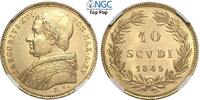 ITALY 10SCU 1845R XV NGC MS 64 9600,00 EUR  Excl. 20,00 EUR Verzending