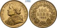 ITALY  G100L 1866R XXI NGC MS 62