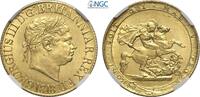 G.BRITAIN 1SOV 1818 NGC MS 63 10500,00 EUR  Excl. 20,00 EUR Verzending