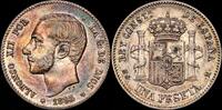 Madrid 1 Peseta 1874-1885 Alfonso XII -