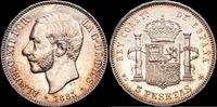 Madrid 5 Pesetas 1874-1885 Alfonso XII -