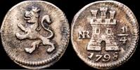 Nuevo Reino 1/4 Real 1788-1808 Carlos IV -