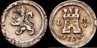 Lima 1/4 Real 1808-1833 Fernando VII -