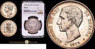 Madrid 5 Pesetas 1874-1885 Alfonso XII -