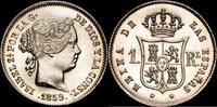 Madrid 1 Real 1833-1868 Isabel II -