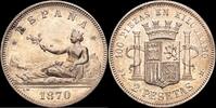 Madrid 2 Pesetas 1868-1871 Gob. Provisional -