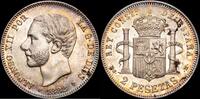 Madrid 2 Pesetas 1874-1885 Alfonso XII -