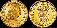 1/2 Escudo 1747 Sevilla 1746-1759 Fernando VI EBC/EBC+