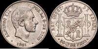 Manila (Filipinas) 50 Centavos 1881 1874-1885 Alfonso XII MBC+ 110,00 EUR  Excl. 15,00 EUR Verzending