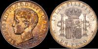 Filipinas Peso 1897 1886-1931 Alfonso XIII EBC 450,00 EUR  Excl. 15,00 EUR Verzending