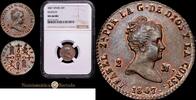 Segovia 2 Maravedis 1847 1833-1868 Isabel II Encapsulada por NGC como MS... 285,00 EUR  Excl. 15,00 EUR Verzending