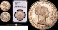 Madrid 20 Reales 1852 1833-1868 Isabel II Encapsulado por NGC como AU 58... 875,00 EUR  Excl. 12,00 EUR Verzending