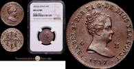 Jubia 4 Maraved&iacute;s 1837 1833-1868 Isabel II Encapsulado por NGC como MS 6... 290,00 EUR  Excl. 15,00 EUR Verzending