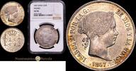 Madrid 20 Reales 1857 1833-1868 Isabel II  1100,00 EUR  Excl. 12,00 EUR Verzending