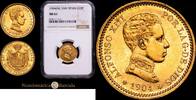 Madrid 20 Pesetas 1904 *19-04* 1886-1931 Alfonso XIII Encapsulada por NG... 6800,00 EUR  Excl. 18,00 EUR Verzending