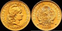 ARGENTINA 5 Pesos (Un Argentino) 1887 Argentina EBC- 1390,00 EUR  Excl. 12,00 EUR Verzending