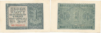 Deutschland,Drittes Reich, 1 Zloty Generalgouvernement Polen, Ro.579b, Serie BB KN 18mm lang, -