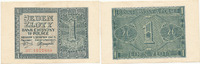 Deutschland,Drittes Reich, 1 Zloty Generalgouvernement Polen, Ro.579b, Serie BC KN 18mm lang, -