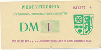 BRD,Thüringen, 1 DM Wertgutschein,Kreis Weimarer Land, -