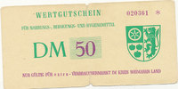 BRD,Thüringen, 50 DM Wertgutschein,Kreis Weimarer Land, -