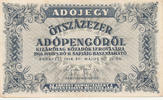 Ungarn 500000 Adopengö ohne Wasserzeichen ohne KN, -